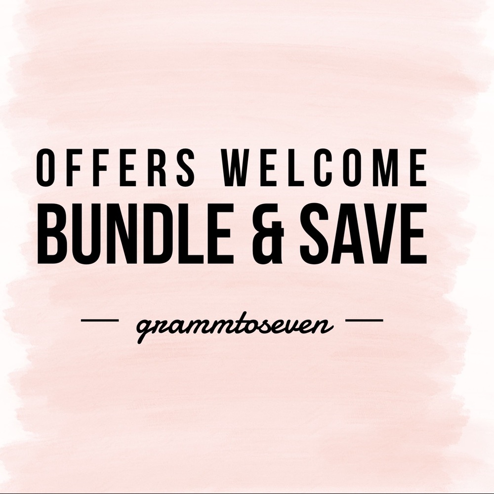 Reasonable Offers Welcome! Bundle & Save!